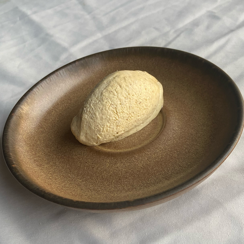 Kiwi, lemon and thyme frozen custard